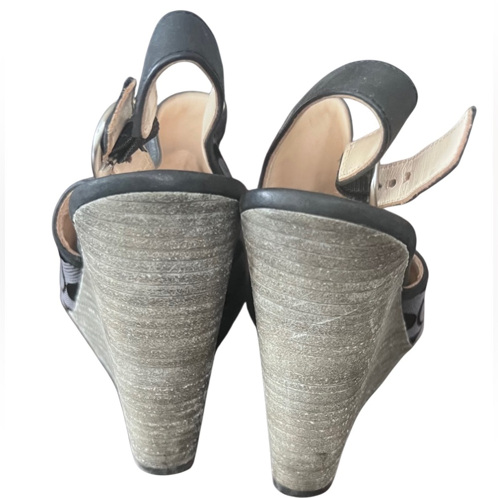 Coach Platform Wedge Sandals “Janet” Size 6.5 B - Picture 6 of 9